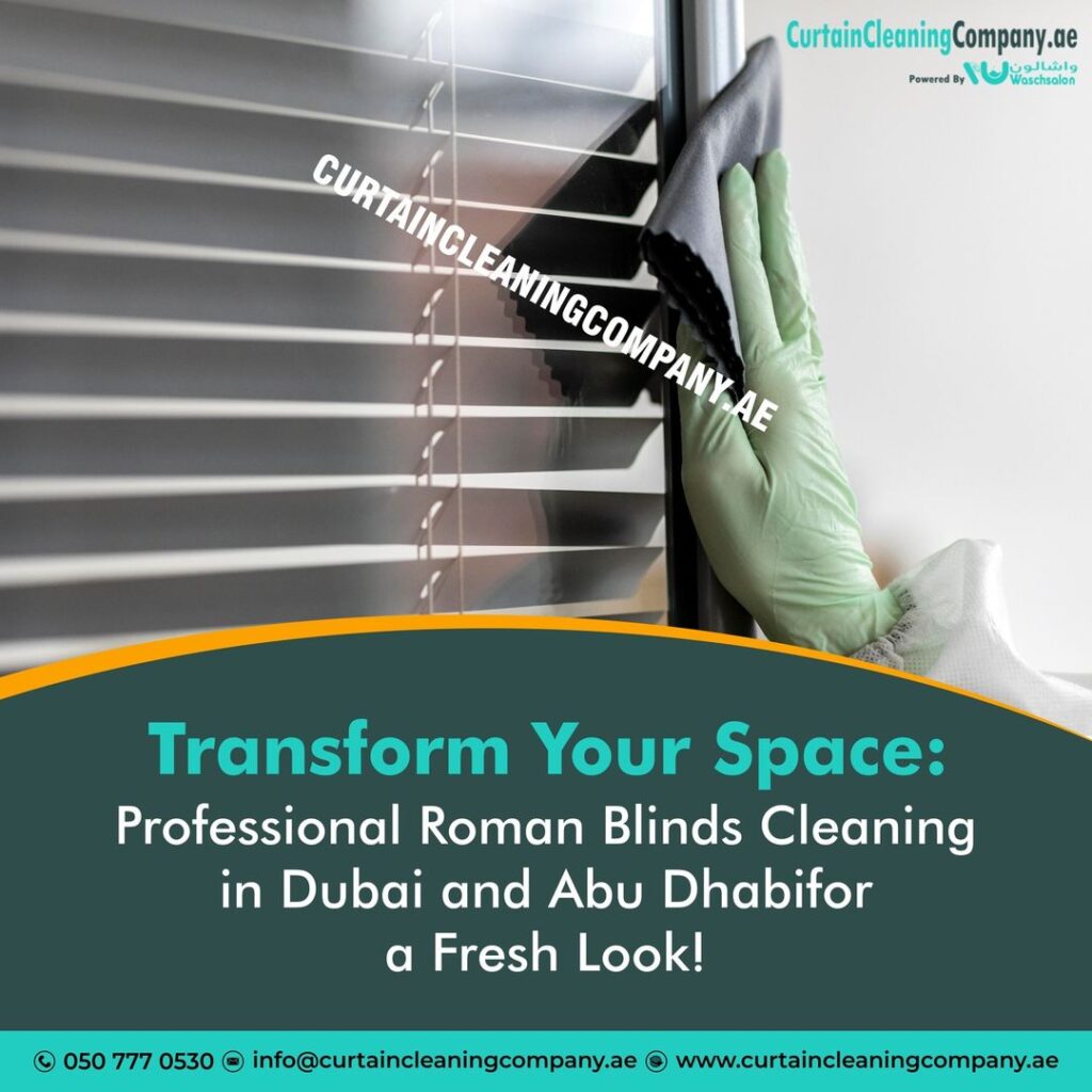 Roman Blinds Cleaning